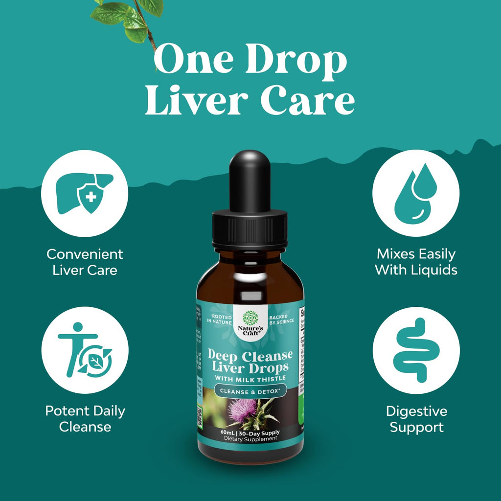 Nature's Craft Liver Detox with Milk Thistle & Turmeric

