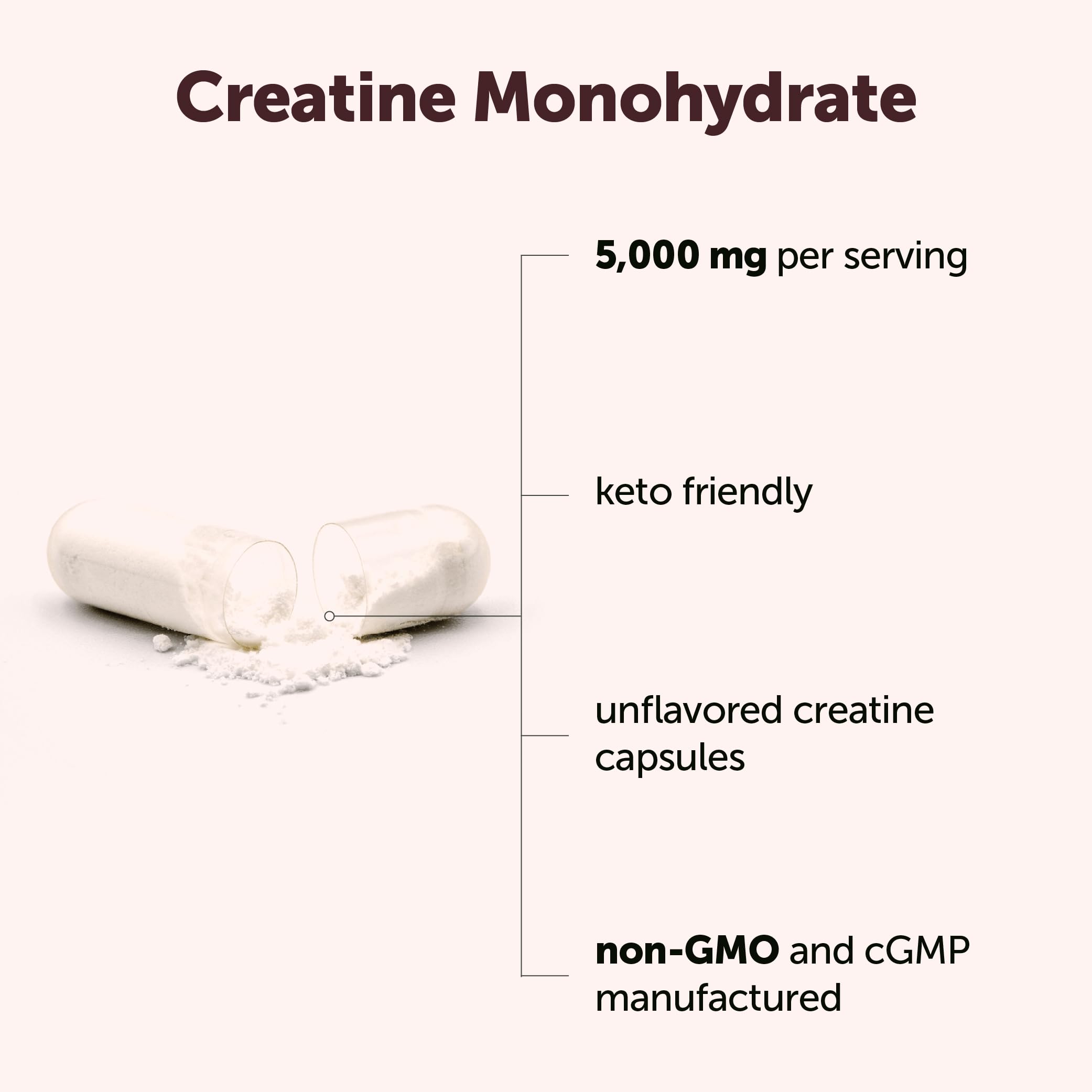 Micro Ingredients Creatine Monohydrate Capsules | Micronized


