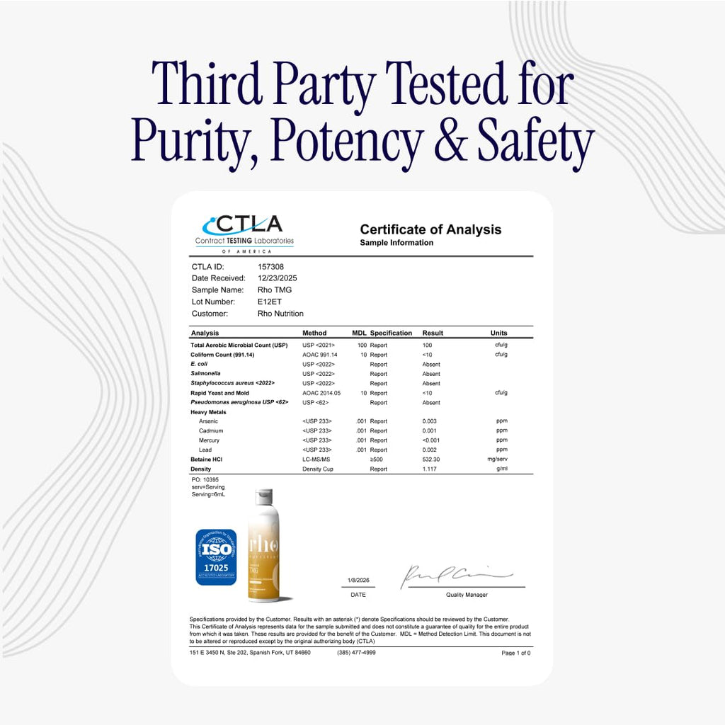 Rho Nutrition Liposomal TMG - Ultra Absorption Supplement

