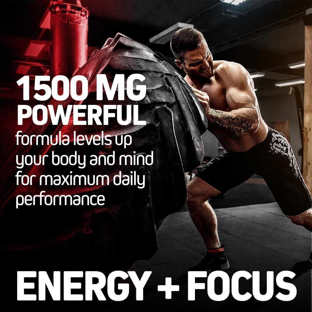 Herbtonics Korean Red Panax Ginseng 1500mg - Energy & Focus

