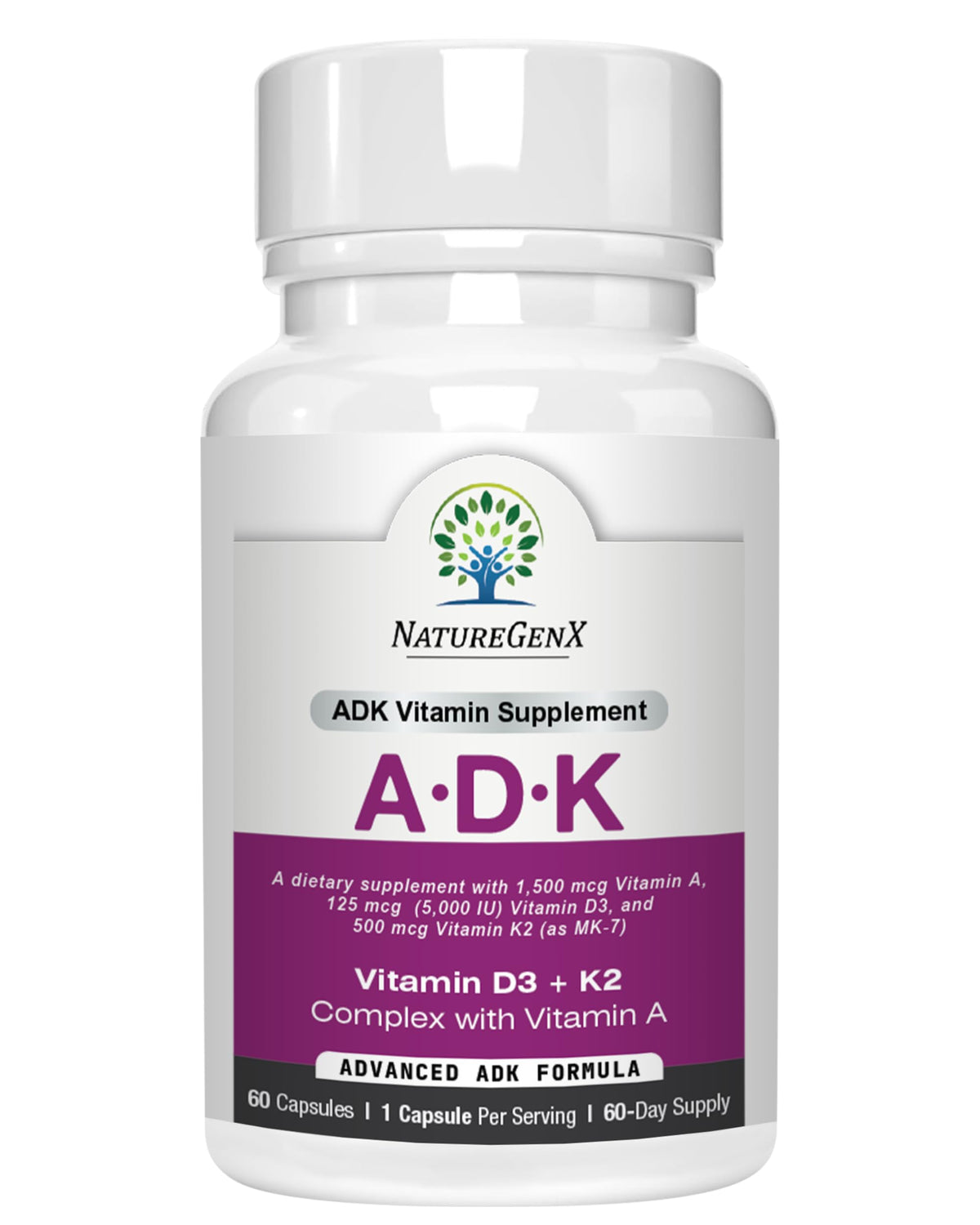 NatureGenX ADK Vitamin Supplement for Bone Health

