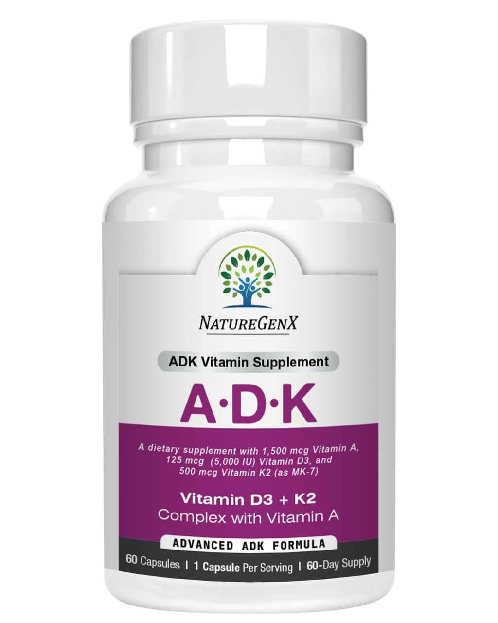 NatureGenX ADK Vitamin Supplement for Bone Health

