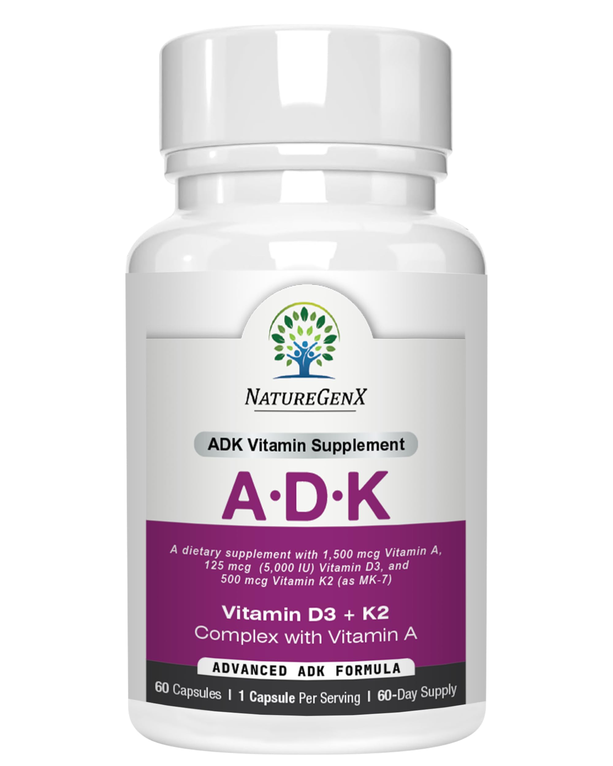 NatureGenX ADK Vitamin Supplement for Bone Health

