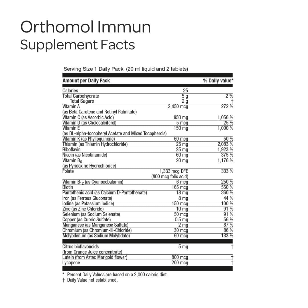 Orthomol Immun Immune Support | Daily Wellness

