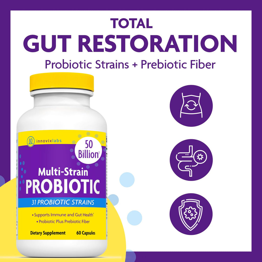 InnovixLabs Probiotics for Gut Health & Immunity

