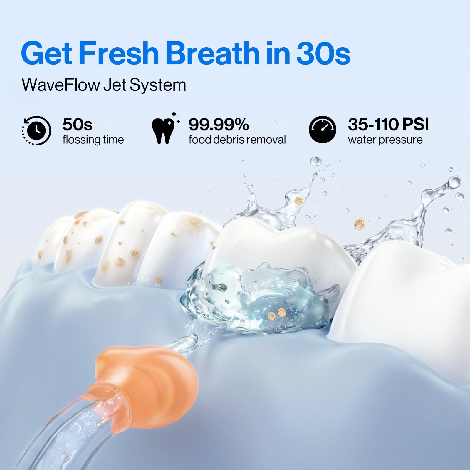 usmile C10 Portable Water Flosser for Travel - 4 Modes

