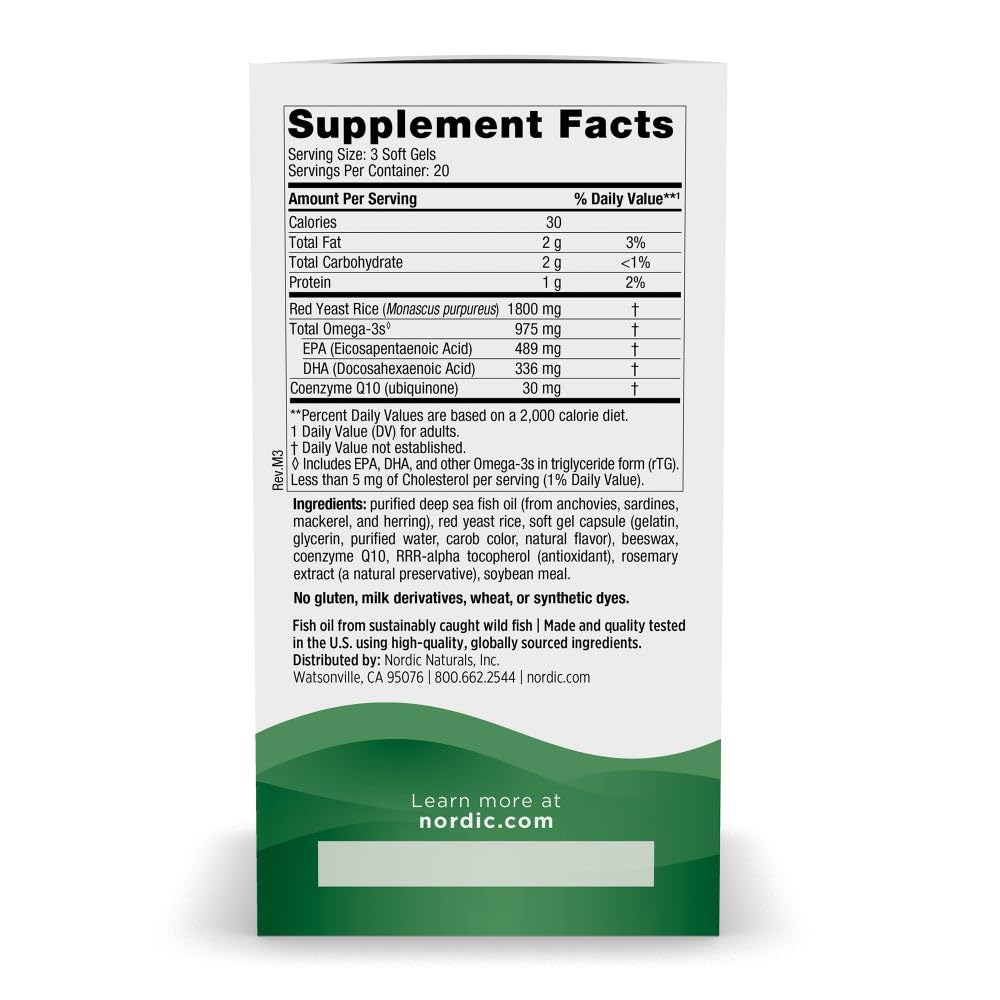 Nordic Naturals Cholesterol Support with Omega-3 EPA DHA

