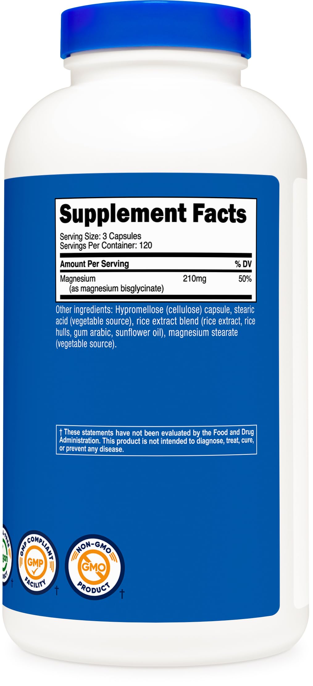 Nutricost Magnesium Glycinate Capsules - Gentle Absorption

