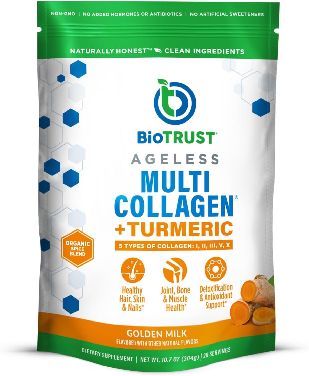 BioTrust Ageless Multi Collagen Peptides Powder