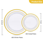 Goodluck Heavy-Duty Disposable Plastic Plates

