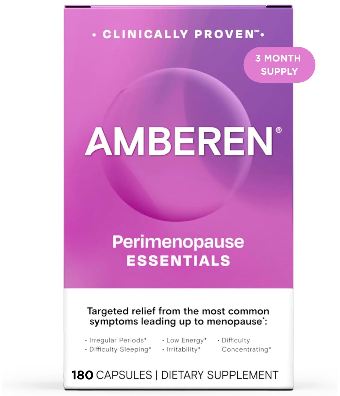 Amberen Perimenopause Supplement for Women – Hormone-Free