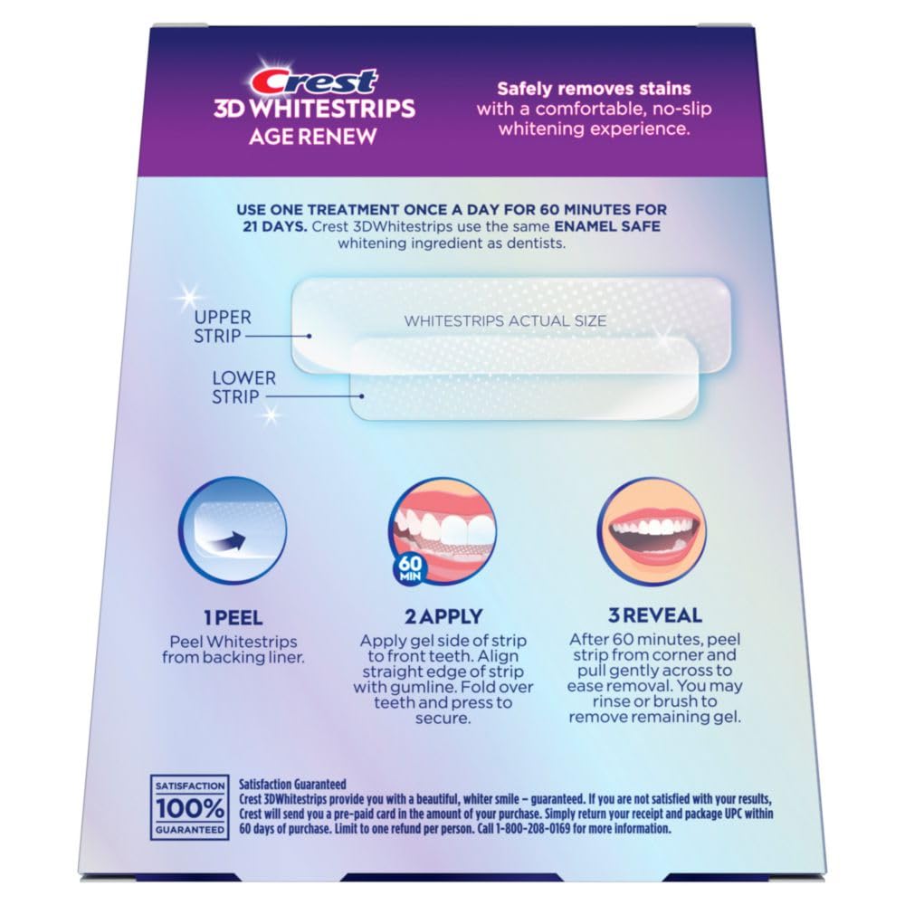 Crest 3D White Whitestrips Age Renew Teeth Whitening Kit

