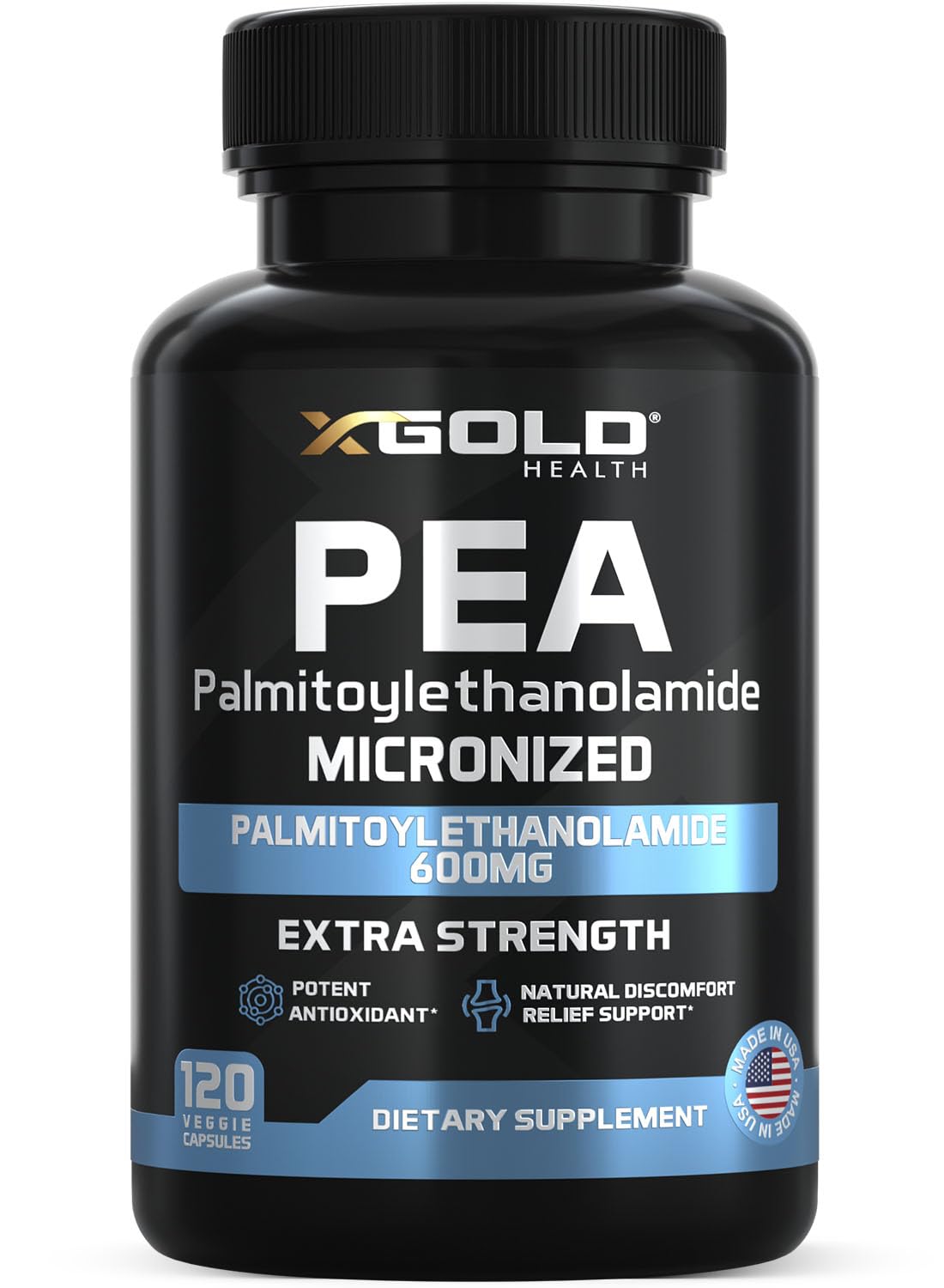 X Gold Health Palmitoylethanolamide PEA 600 mg Micronized

