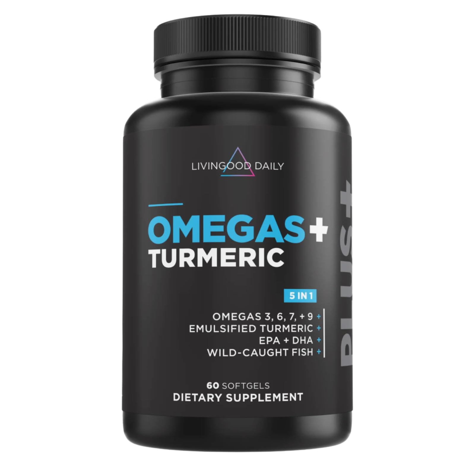 Livingood Daily Omega Supplement with Turmeric Curcumin

