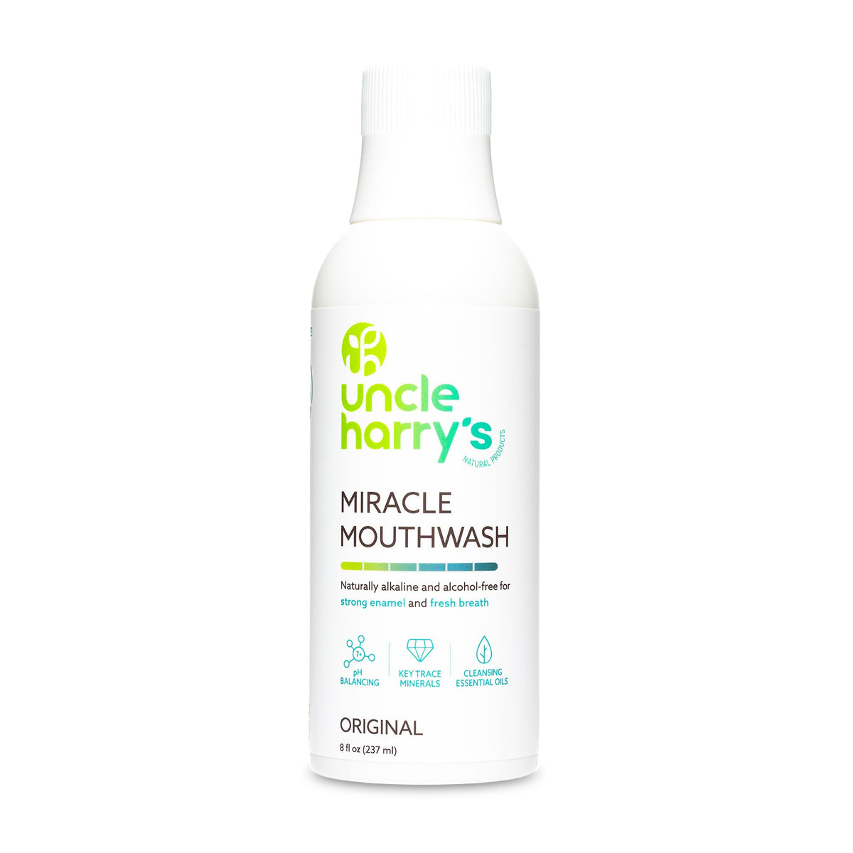 Uncle Harry's Miracle Mouthwash - Natural Alkalizing, Alcohol-Free