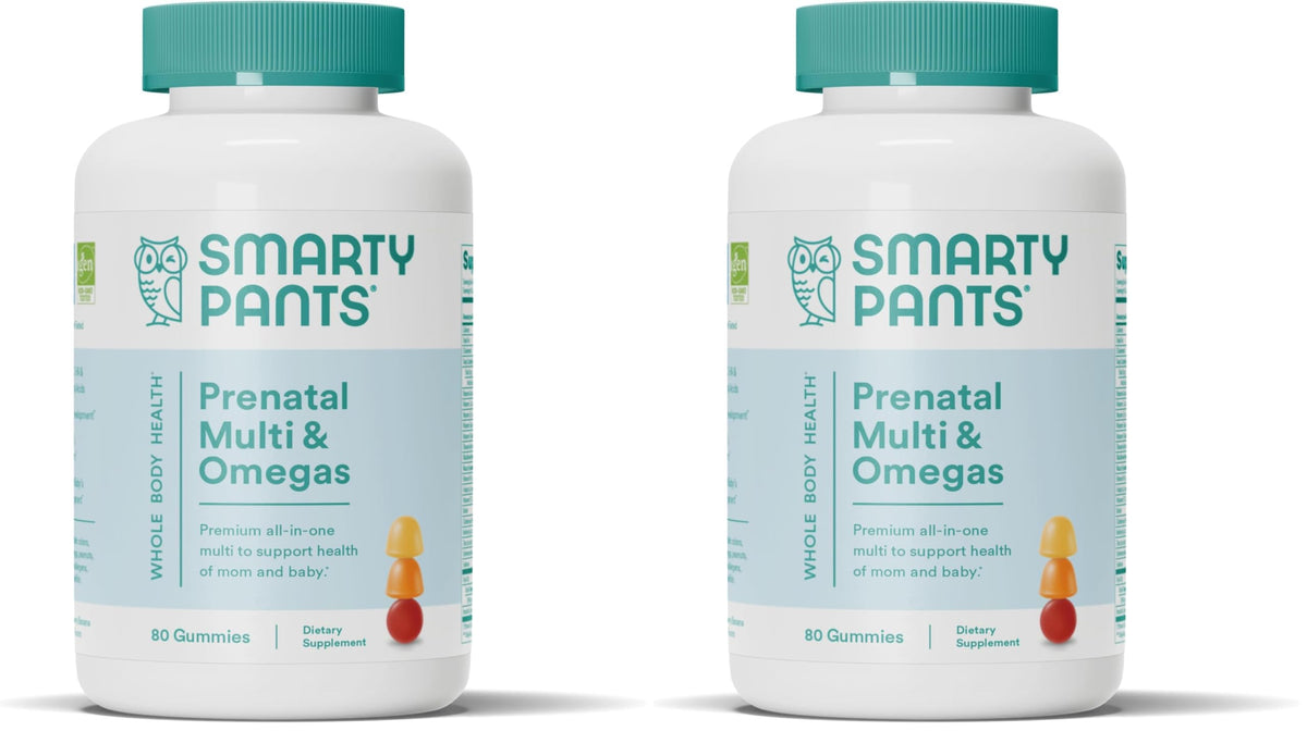 SmartyPants Prenatal Multivitamin Gummies with Omega-3 DHA/EPA