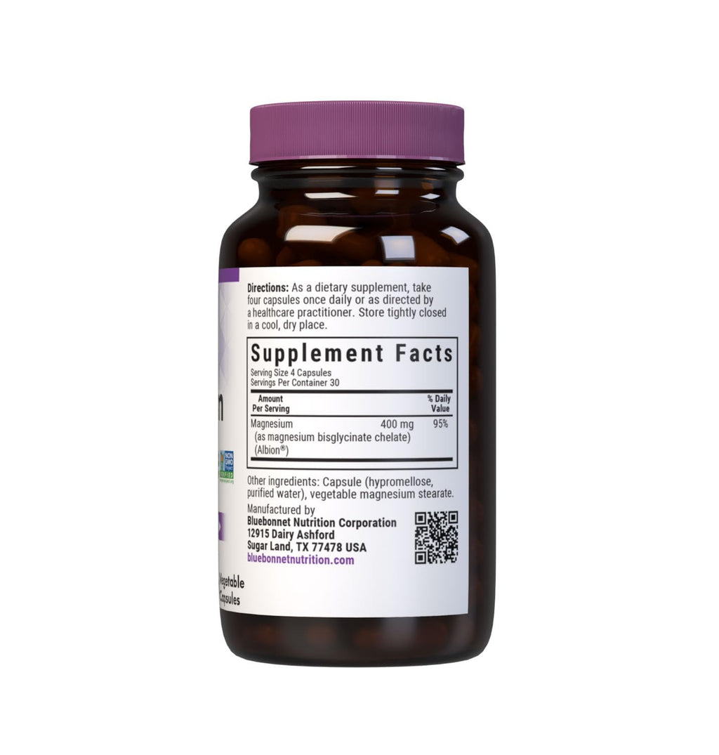 Bluebonnet Magnesium Glycinate 400 mg | Non-GMO


