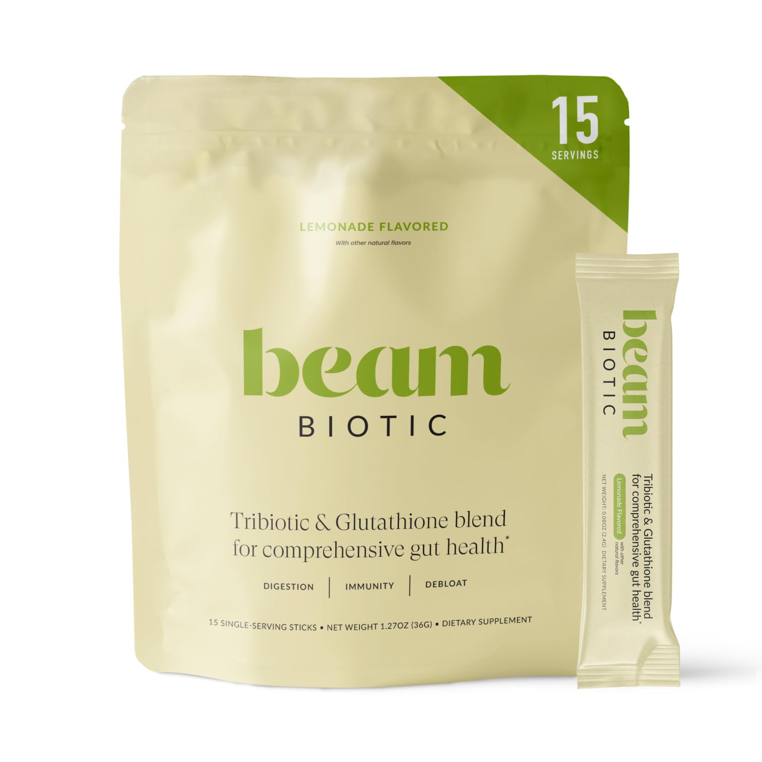 BEAM Biotic Probiotics – Gut Health Powder with Pre, Pro & Post