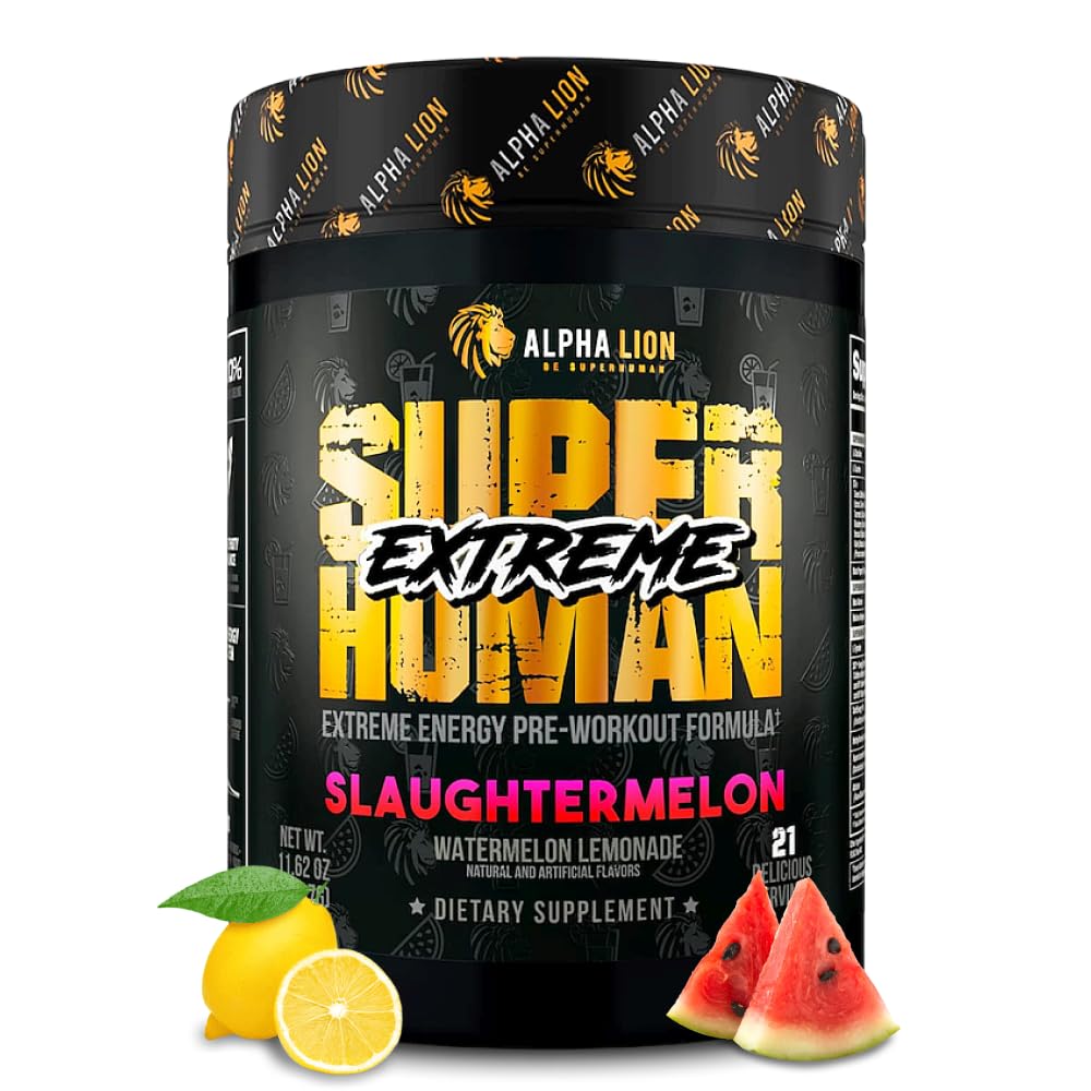 Alpha Lion Superhuman Extreme Pre-Workout Powder for Energy & Pumps
