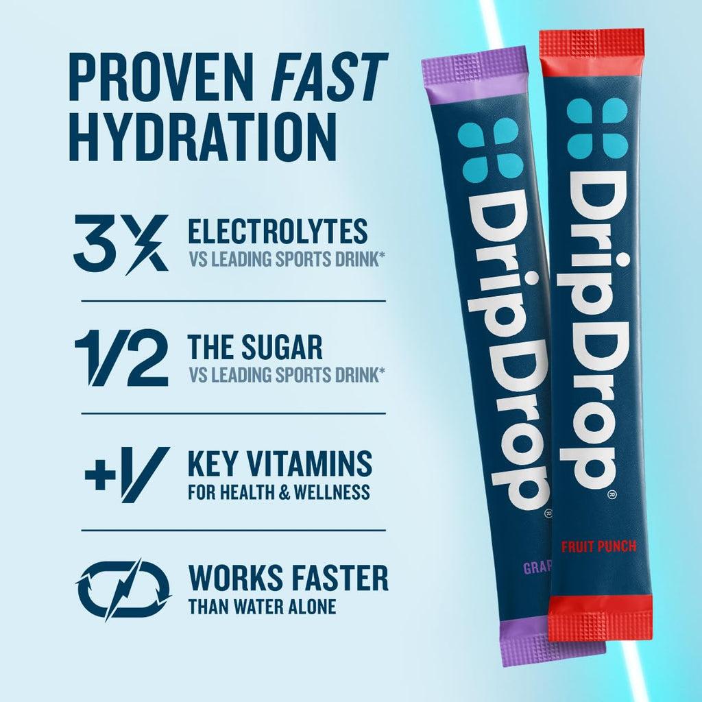 DripDrop Hydration Electrolyte Powder Drink Mix

