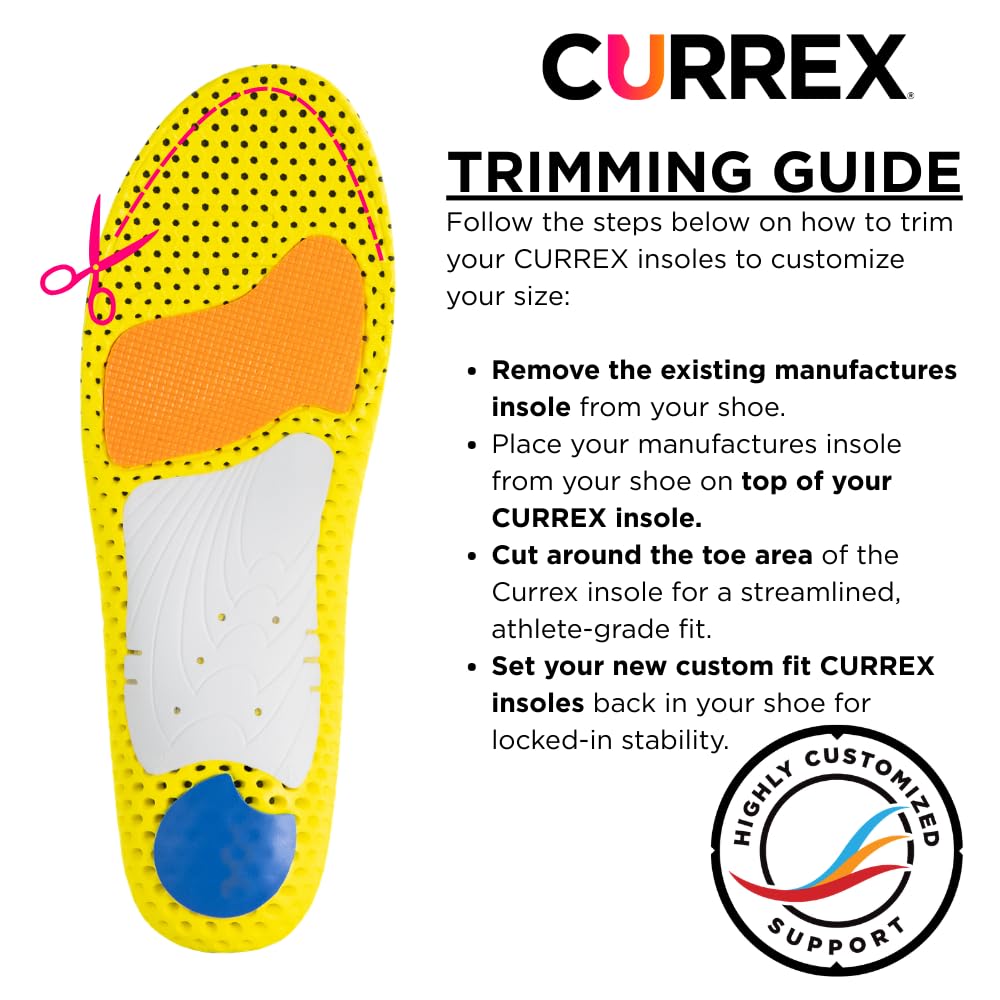 CURREX RunPro Insoles for Running Shoes - Cushioned Support

