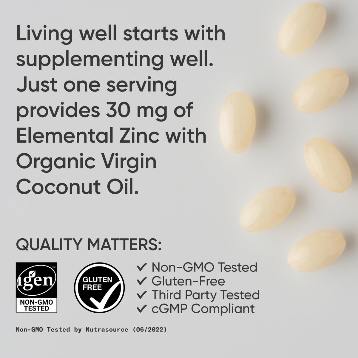 Sports Research Zinc Picolinate 30mg Coconut Oil

