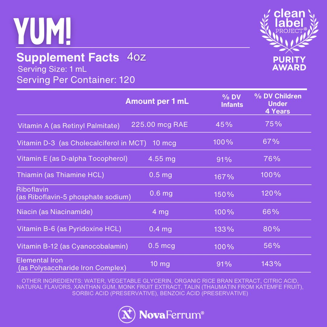 NovaFerrum Yum Multivitamin with Iron for Infants


