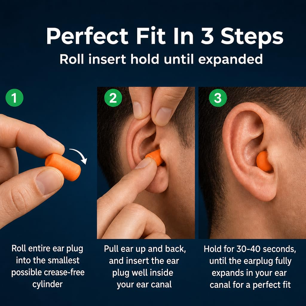 Ear Buddy Premium Soft Foam Ear Plugs for Sleep | Protection

