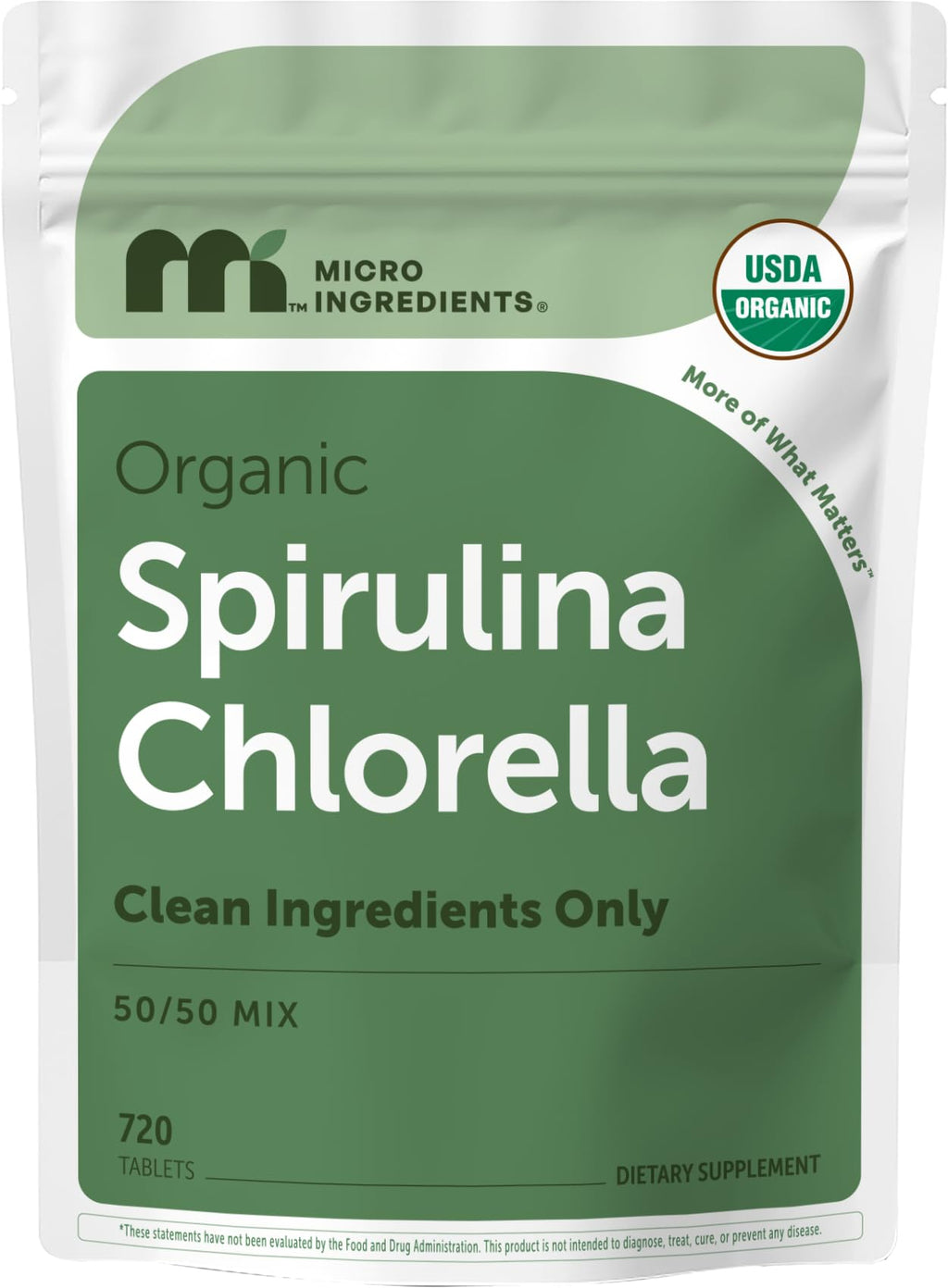 Micro Ingredients Spirulina & Chlorella Tablets | Greens


