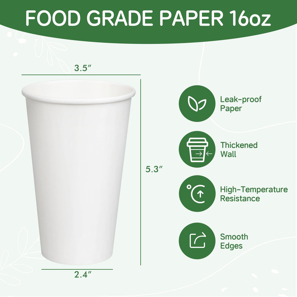 Disposable Paper Cups for Hot Beverages | Rolled Rim

