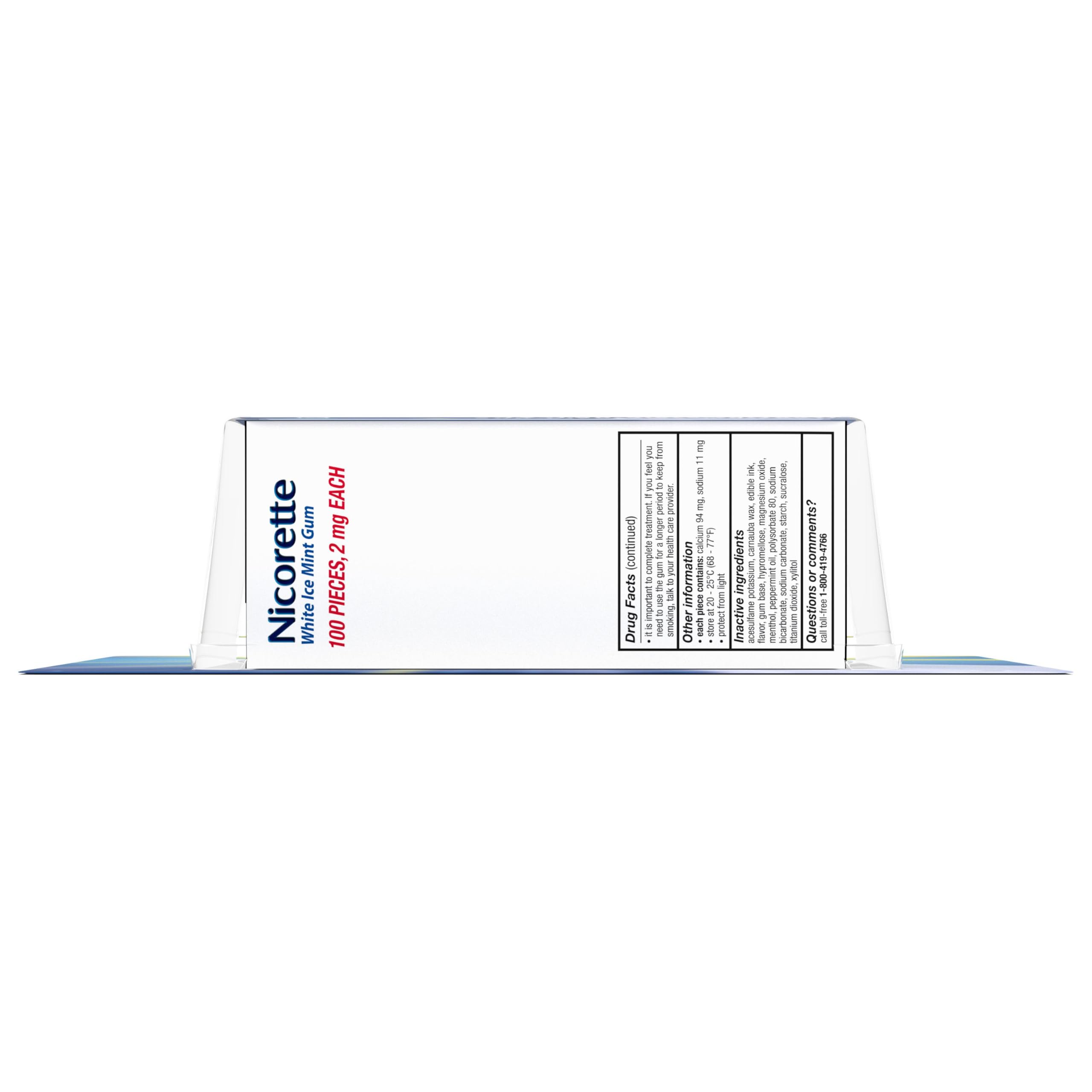 Nicorette Nicotine Gum 2 mg Stop Smoking Aid

