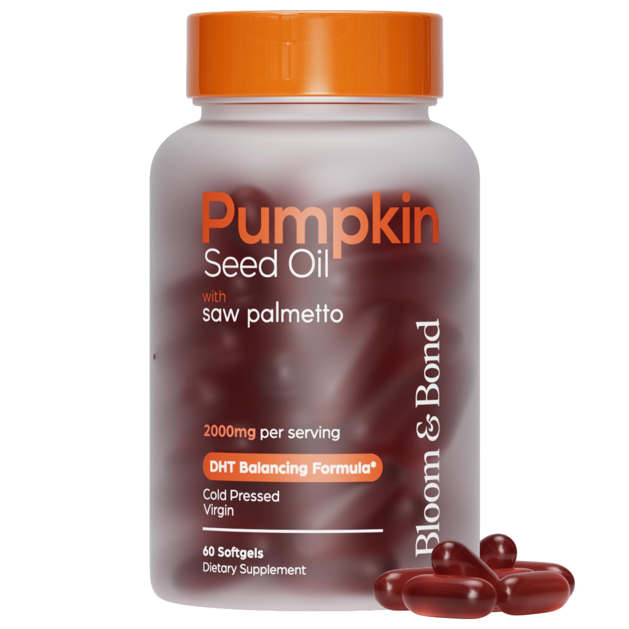 Pumpkin Seed Oil Softgels by Bloom & Bond for Hair & Scalp

