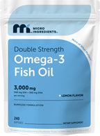 Micro Ingredients Omega-3 Fish Oil Softgels | EPA 540 DHA 360

