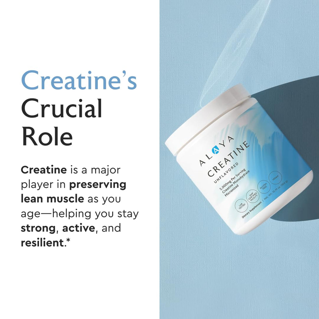 Creatine Monohydrate Powder by Alaya Naturals – Micronized

