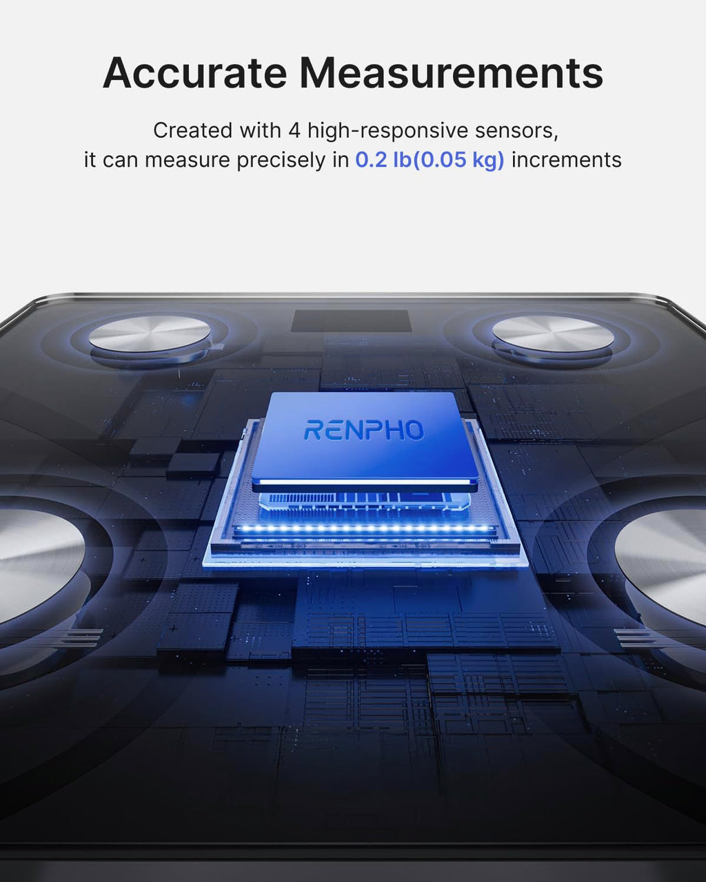 RENPHO Smart Scale for Body Weight | Bluetooth App Sync

