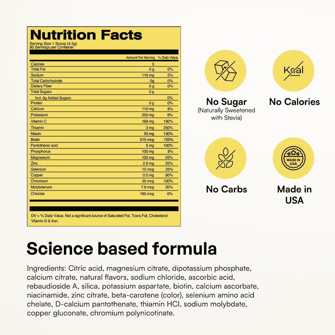 KEY NUTRIENTS Electrolyte Powder - Hydration Support

