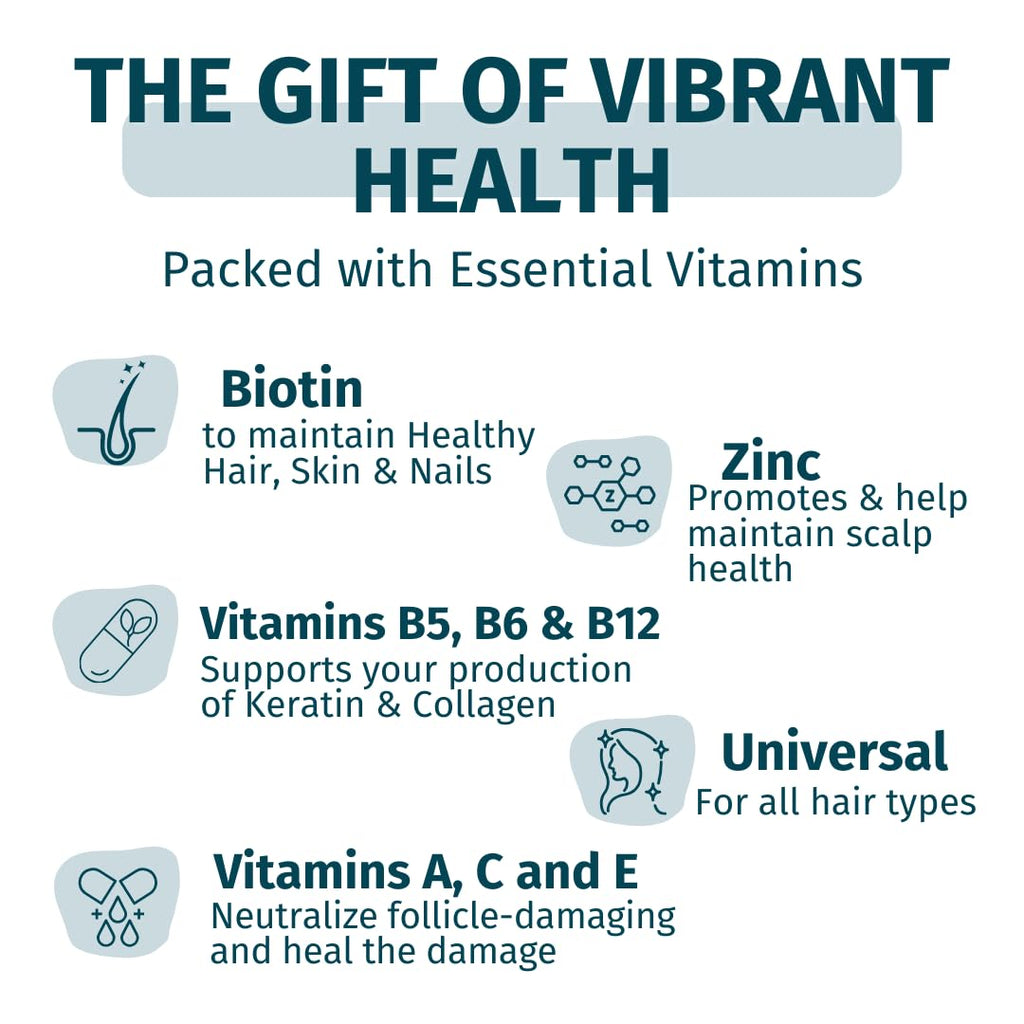 WEEM Hair Skin Nails Gummies – Vegan Biotin Vitamins

