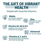 WEEM Hair Skin Nails Gummies – Vegan Biotin Vitamins

