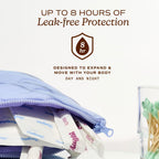 August Organic Cotton Tampons with Easy-Glide Long Applicators


