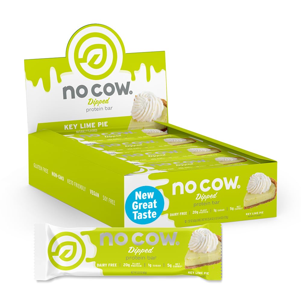 No Cow Vegan Protein Bars – Plant Based, Gluten Free, Dairy Free