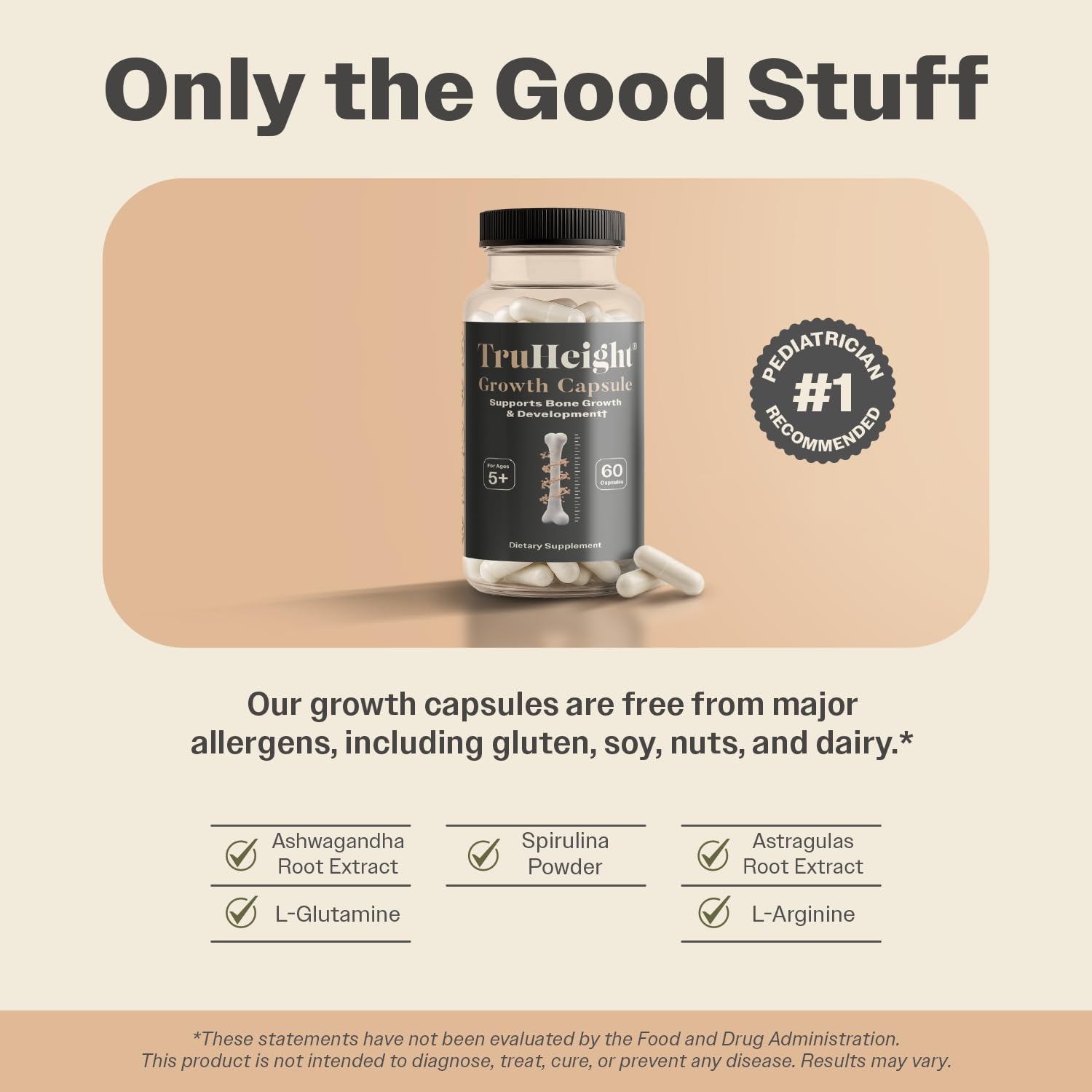 TruHeight Growth Capsules for Kids & Teens | Bone Support

