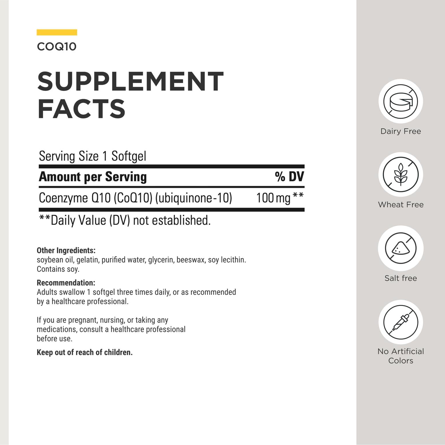Integrative Therapeutics CoQ10 Supplement for Heart & Brain

