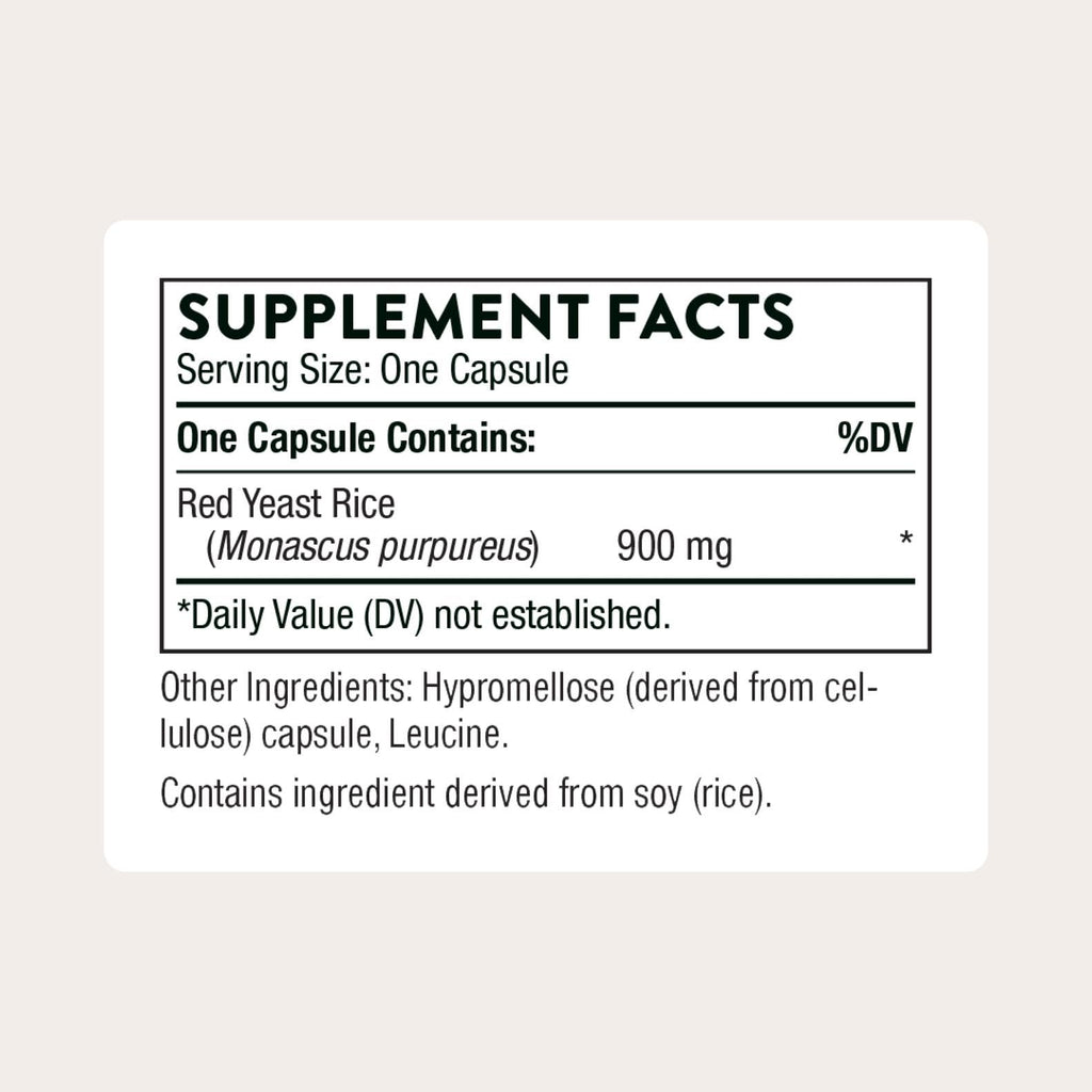 Thorne Red Yeast Rice Dietary Supplement for Cholesterol

