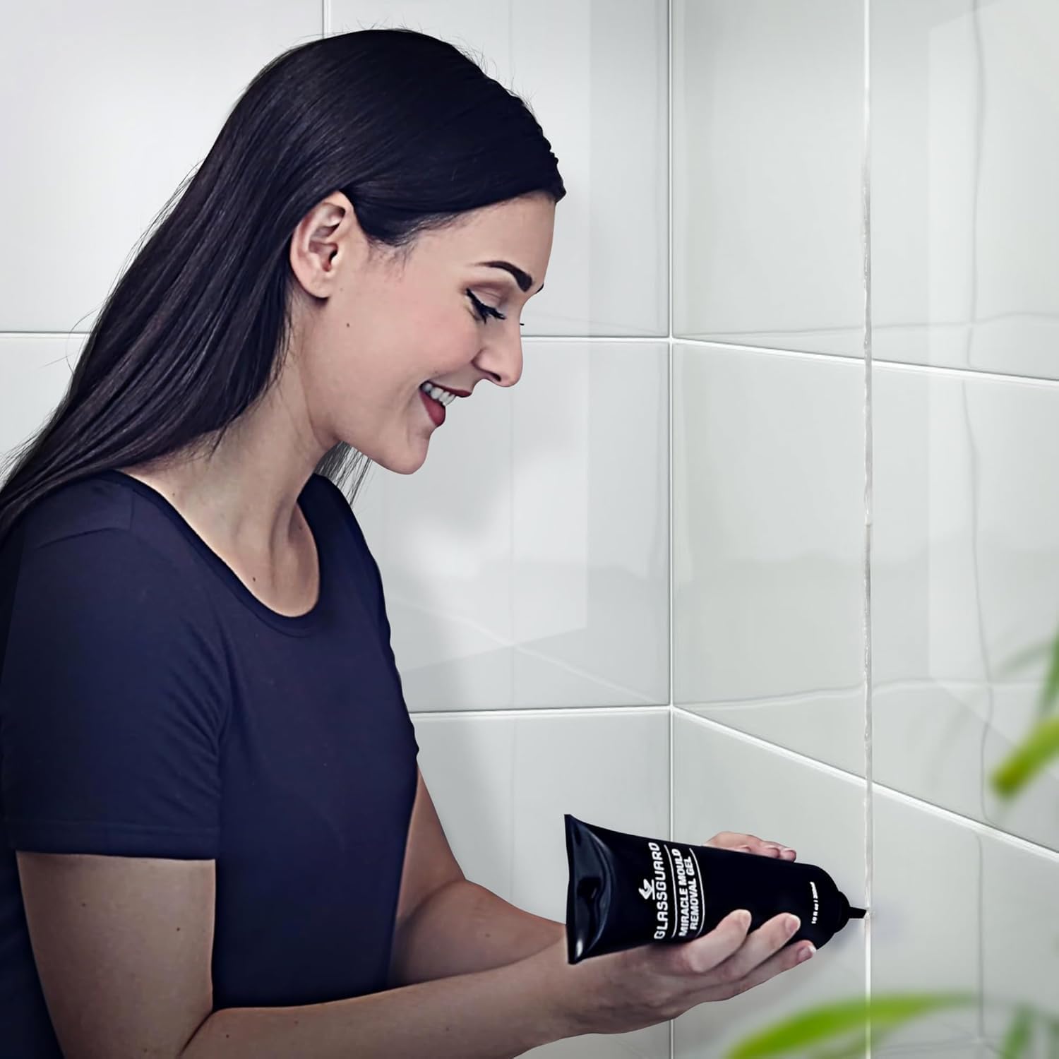 GlassGuard Miracle Mold Stain Remover Gel - Grout Cleaner

