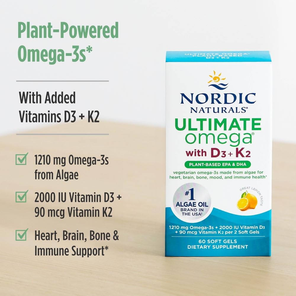 Nordic Naturals Ultimate Omega Plant-Based Omega Fatty Acids

