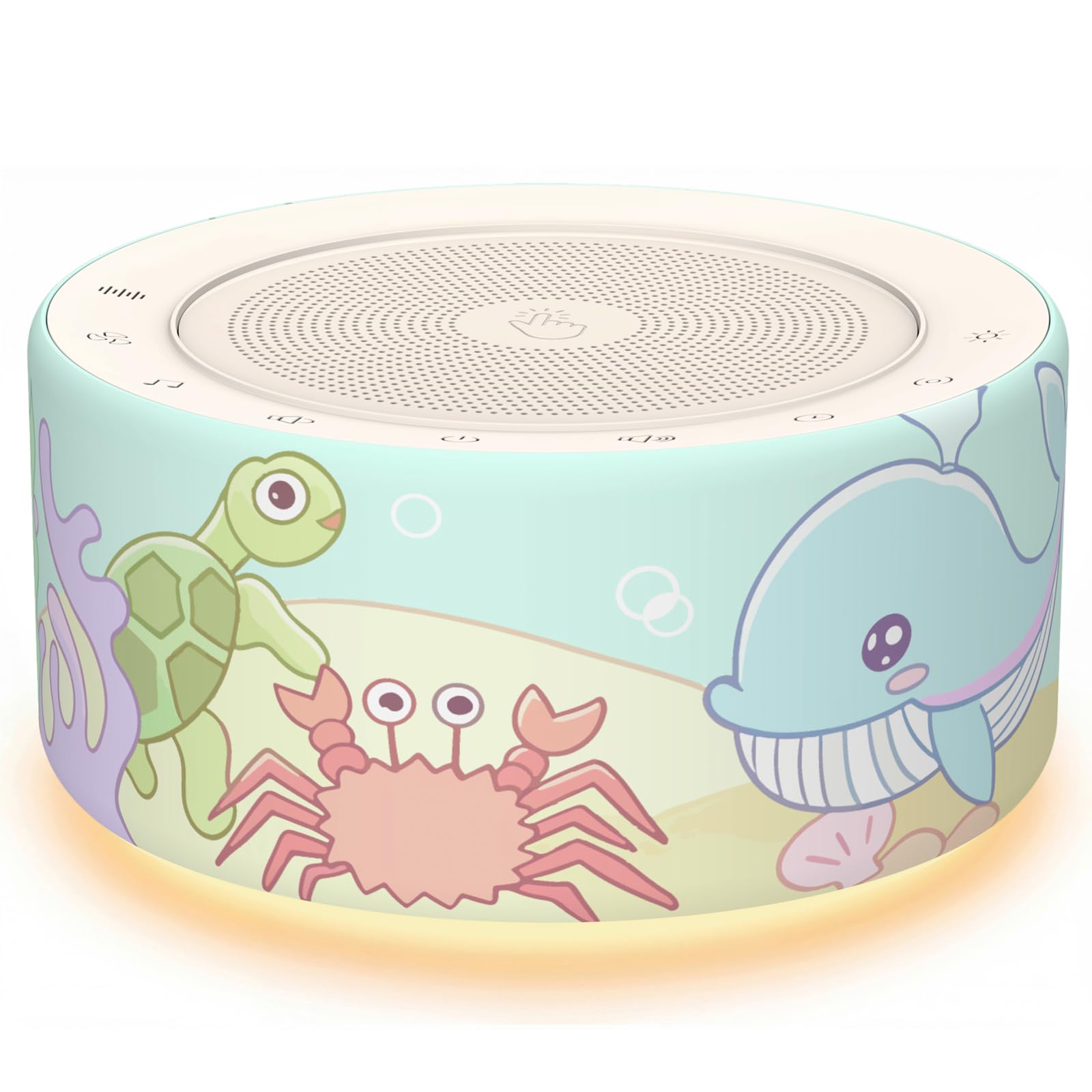 Kipcush Noise Machine for Sleep & Focus, 30 Sounds, Night Light, Memory Function