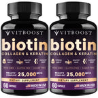 Vitboost Biotin Hair Growth Vitamins USA Made

