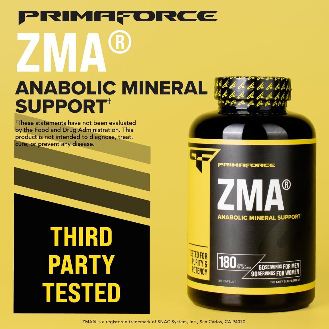 Primaforce ZMA Dietary Supplement | Non-GMO Gluten-Free


