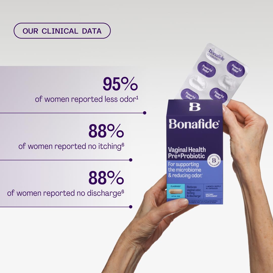 Bonafide Clairvee Vaginal Probiotic for Odor Relief

