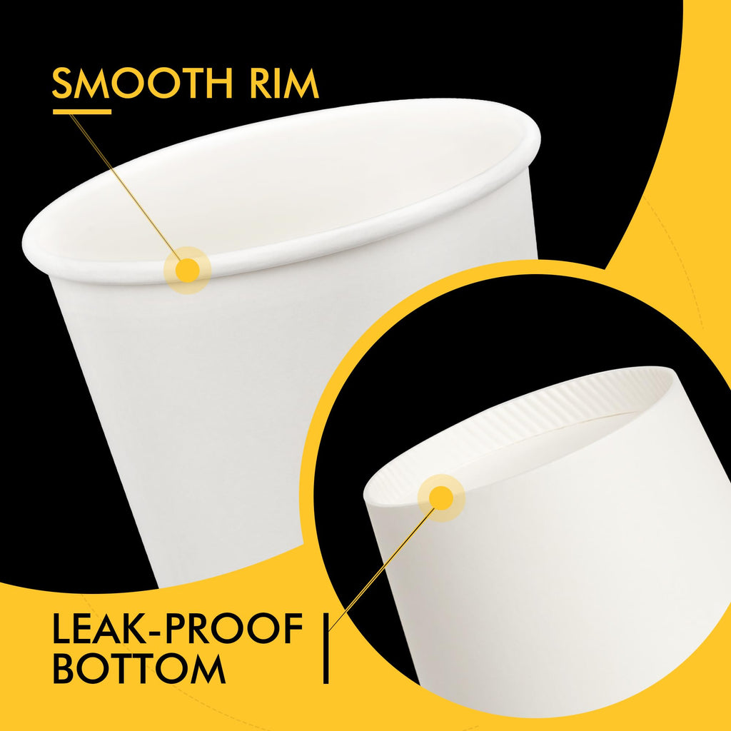 RACETOP Disposable Coffee Cups with Lids | Convenient

